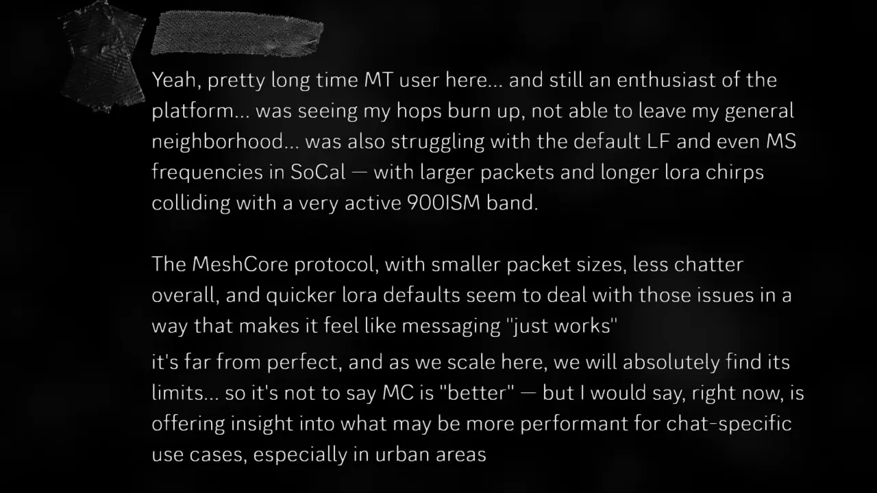 南加州社区成员关于包更小、空口更安静的反馈截图